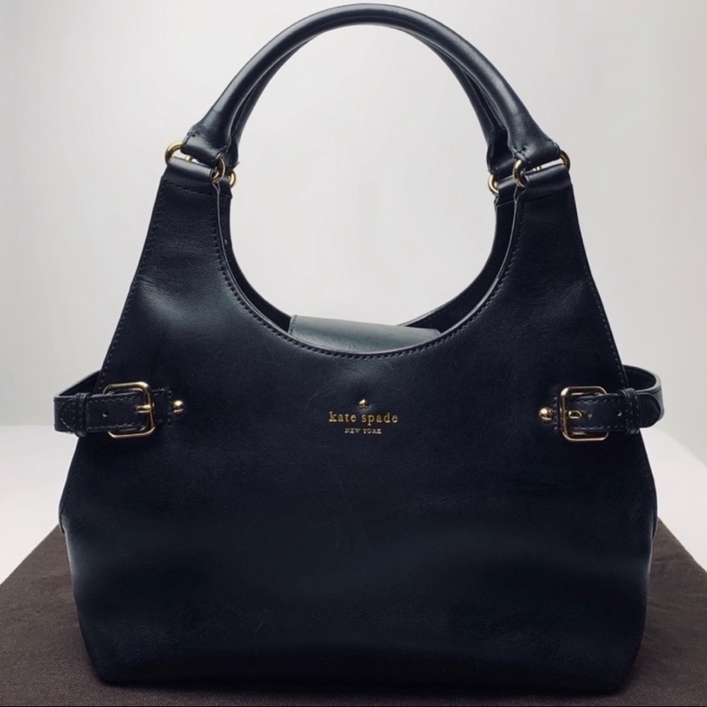 Kate Spade Black Leather Vanston Dylan Satchel